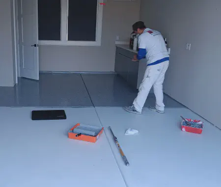 Epoxy garage coating